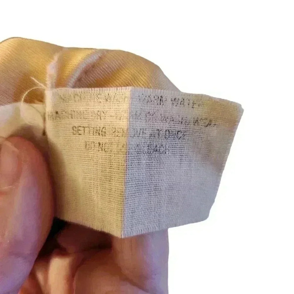 Joan Curtis Vintage Union Made Light Sheen Gold Midi Dress Size Medium *See Desc - Picture 15 of 16